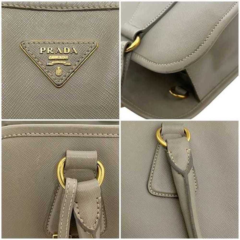 PRADA Cream Leather Saffiano Shoulder Bag - Picture 5 of 11